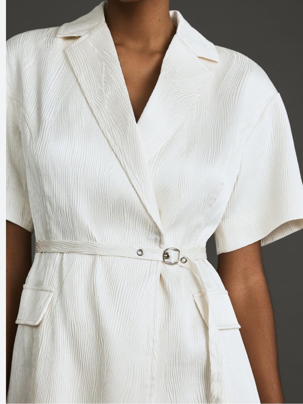 4SI3NNA • Anthropologie - LORENZO SHORT-SLEEVE BELTED MINI
BLAZER DRESS